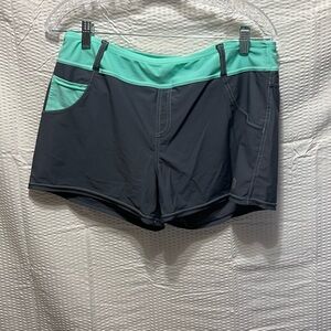 Free Country Grey And Mint Green Swum Shorts Size Large.